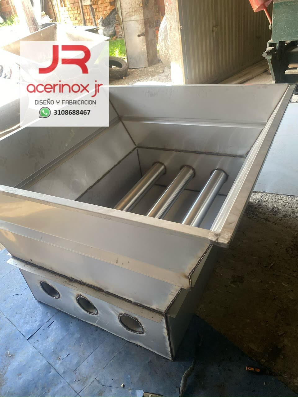 Paila pirotubular con tubos internos