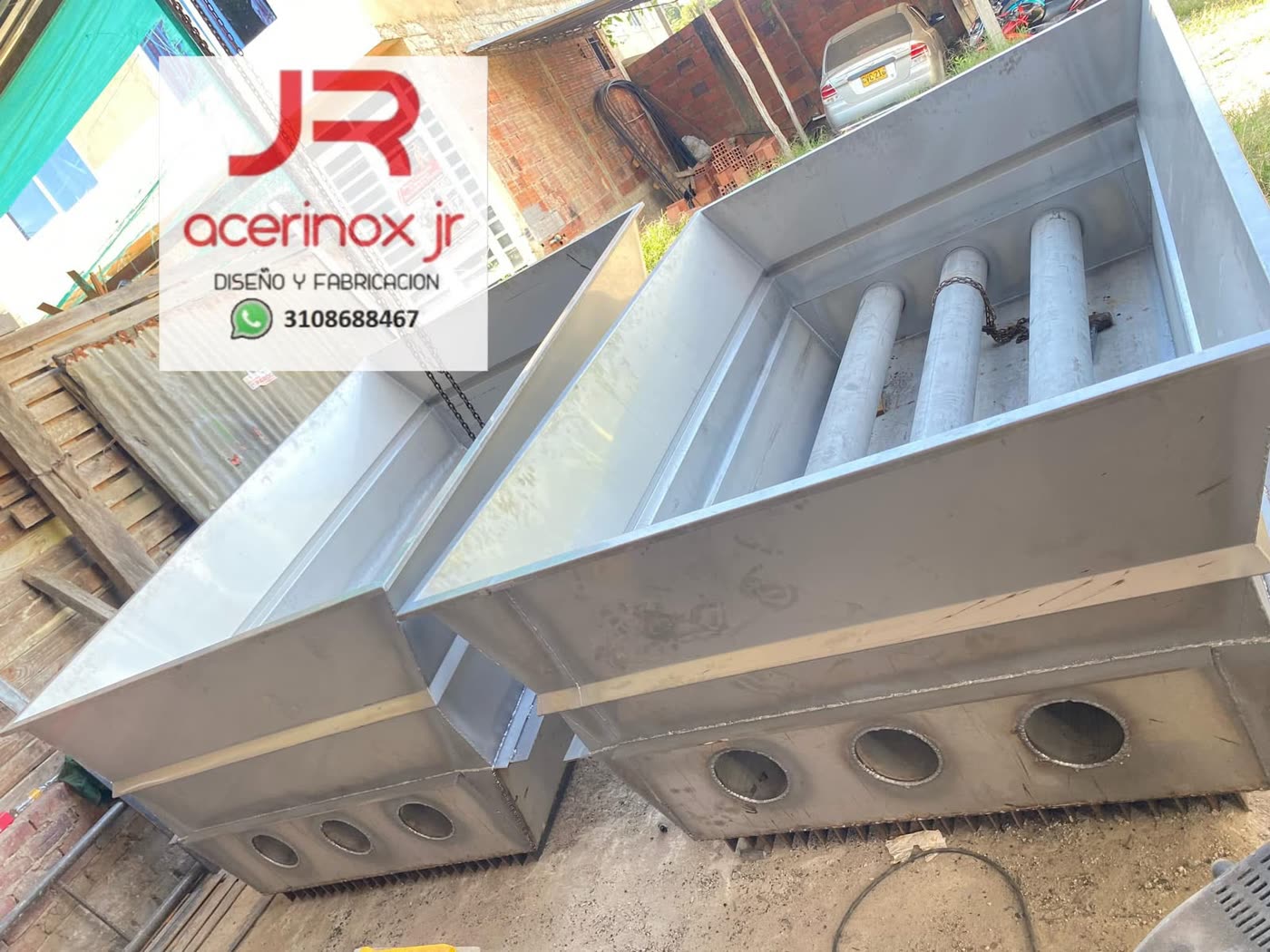 Pailas pirotubulares en acero inoxidable listas para instalar