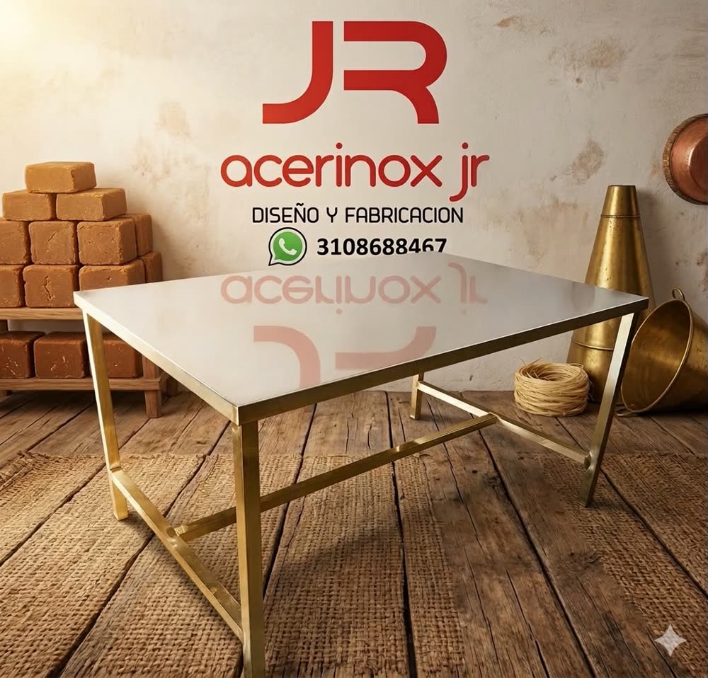 Mesa de trabajo en acero inoxidable